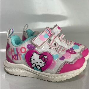 Hello Kitty Kids Sneakers - Pink, White, and Blue size 8 with lights